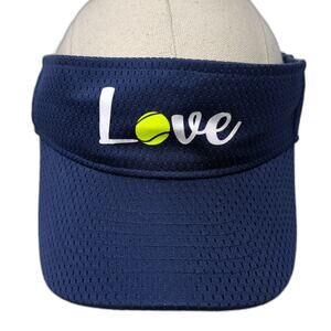 Love Golf Strapback Sun Visor Cap Blue One Size Adjustable Outdoor Printed Cobra